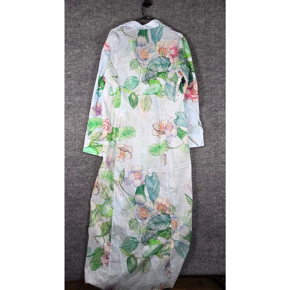 Ala von Auersperg Kathe Dress 18 Grandiflora Floral Cotton Maxi NWT - Picture 2 of 10